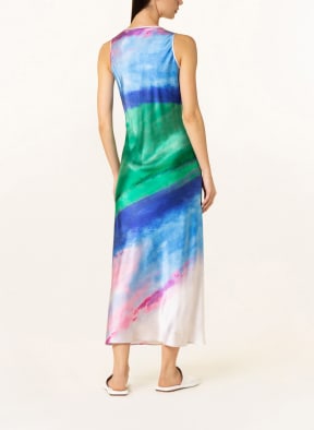 (THE MERCER) N.Y. Seidenkleid, Farbe: BLAU/ GRÜN/ ROSA (Bild 1)
