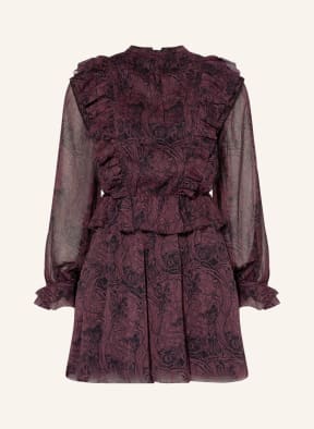 TED BAKER Jumpsuit LILEI mit Rüschen , Farbe: SCHWARZ/ DUNKELLILA (Bild 1)