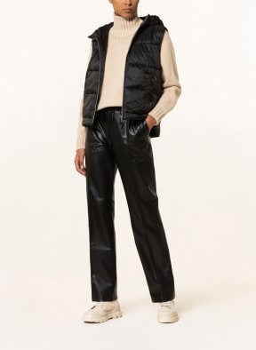 CARTOON Quilted vest, Color: BLACK (Image 1)