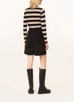 WHISTLES Long sleeve shirt , Color: BLACK/ BEIGE (Image 1)