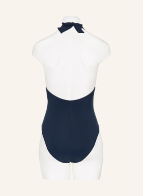 MARYAN MEHLHORN Halter neck swimsuit HONESTY, Color: DARK BLUE (Image 1)