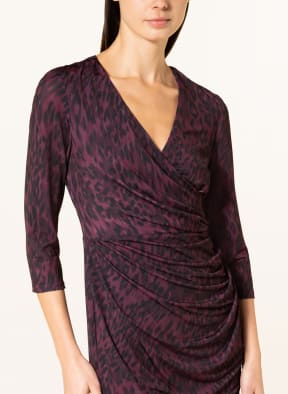 Phase Eight Dress NIEVE in wrap look, Color: BLACK/ DARK PURPLE (Image 1)