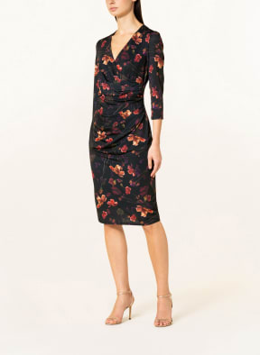 Phase Eight Kleid LOTTIA in Wickeloptik, Farbe: DUNKELBLAU/ DUNKELORANGE/ LILA (Bild 1)
