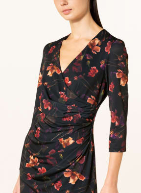 Phase Eight Kleid LOTTIA in Wickeloptik, Farbe: DUNKELBLAU/ DUNKELORANGE/ LILA (Bild 1)