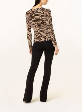 Phase Eight Shirt blouse FLORA in wrap look , Color: BLACK/ CAMEL (Image 1)