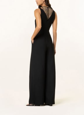 TED BAKER Jumpsuit JANVIER mit Schmucksteinen und Cut-outs, Farbe: SCHWARZ (Bild 1)