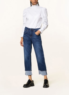 STYLE ICON Blouse-style shirt made of lace, Color: WHITE (Image 1)