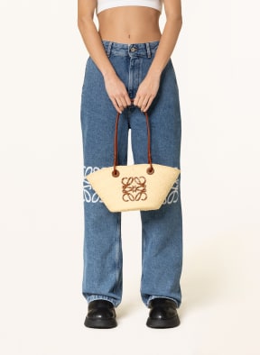 LOEWE Shopper ANAGRAM SMALL, Color: LIGHT BROWN/ COGNAC (Image 1)