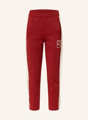 PUMA 7/8-Sweatpants T7, Farbe: DUNKELROT/ CREME (Bild 1)