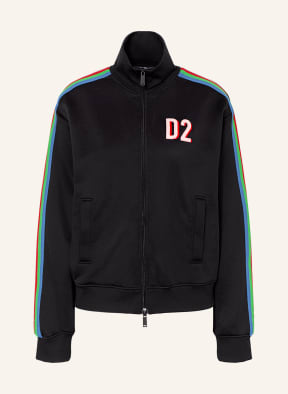 DSQUARED2 Jacket with tuxedo stripes, Color: BLACK (Image 1)