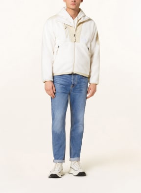 THE NORTH FACE Fleece jacket HIGH PILE DENALI in mixed materials, Color: WHITE/ LIGHT BROWN (Image 1)