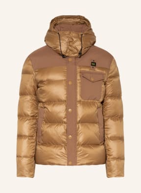 Blauer Daunenjacke, Farbe: HELLBRAUN (Bild 1)