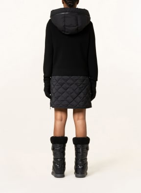 MONCLER Down jacket in mixed materials, Color: BLACK (Image 1)