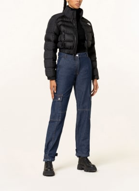 THE NORTH FACE Cropped-Steppjacke RUSTA PUFFER, Farbe: SCHWARZ/ WEISS (Bild 1)