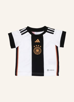 adidas Koszulka domowa 22 – komplet: T-shirt i szorty, Kolor: BIAŁY/ CZARNY (Obrazek 1)