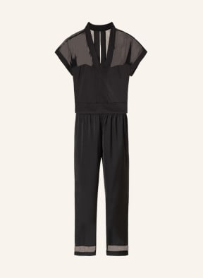 BLUEBELLA Schlafanzug RICHMOND aus Satin, Farbe: SCHWARZ (Bild 1)