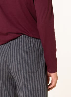 SCHIESSER Pajamas FASHION NIGHTWEAR, Color: DARK RED/ DARK BLUE (Image 1)