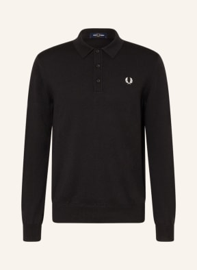 FRED PERRY Knitted polo shirt , Color: BLACK (Image 1)