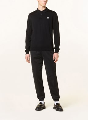 FRED PERRY Knitted polo shirt , Color: BLACK (Image 1)