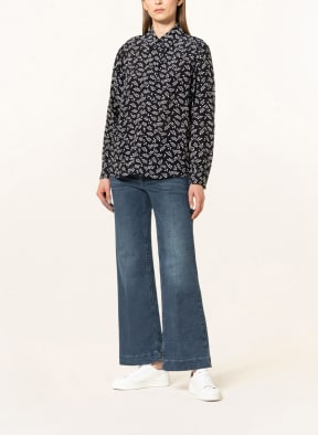 seidensticker Shirt blouse, Color: BLACK/ WHITE (Image 1)