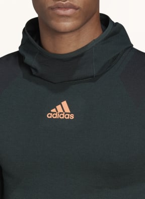 adidas Running shirt X-CITY, Color: DARK GREEN/ BLACK (Image 1)