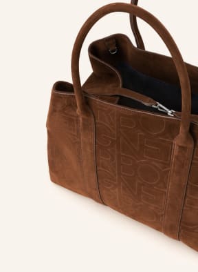 BOGNER Shopper VELLUTO THERESA with removable pouch, Color: BROWN (Image 1)
