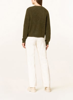 Marc O'Polo DENIM Cardigan with alpaca, Color: OLIVE (Image 1)