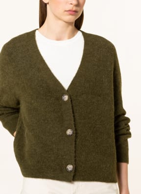 Marc O'Polo DENIM Cardigan with alpaca, Color: OLIVE (Image 1)