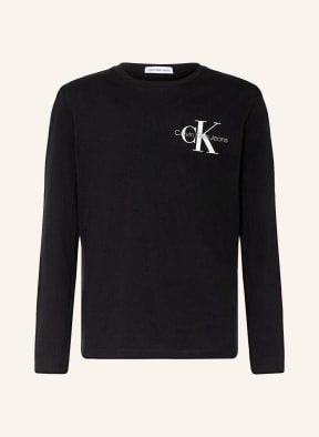 Calvin Klein Longsleeve, Farbe: SCHWARZ/ WEISS (Bild 1)