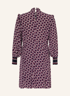 TOMMY HILFIGER Kleid mit Volants, Farbe: DUNKELBLAU/ DUNKELROT/ WEISS (Bild 1)