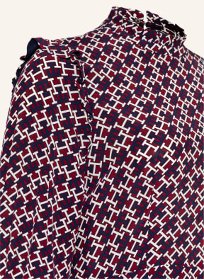 TOMMY HILFIGER Kleid mit Volants, Farbe: DUNKELBLAU/ DUNKELROT/ WEISS (Bild 1)