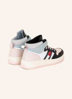 TOMMY JEANS High-top sneakers, Color: LIGHT PINK/ BLUE GRAY/ BLACK (Image 1)