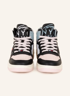 TOMMY JEANS High-top sneakers, Color: LIGHT PINK/ BLUE GRAY/ BLACK (Image 1)