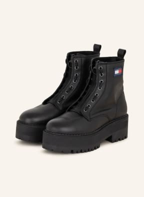 TOMMY JEANS Lace-up boots, Color: BLACK (Image 1)