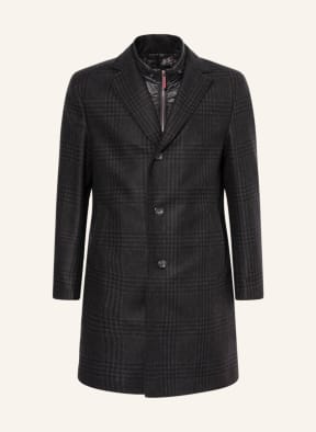 EDUARD DRESSLER Wool coat, Color: BLACK/ GRAY/ DARK GRAY (Image 1)