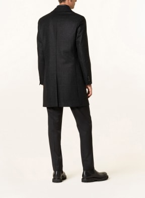 EDUARD DRESSLER Wool coat, Color: BLACK/ GRAY/ DARK GRAY (Image 1)