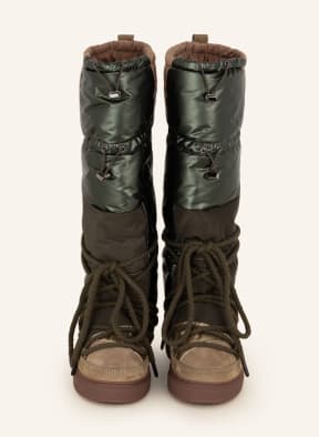 INUIKII Boots PUFFER HIGH, Color: GREEN/ COGNAC (Image 1)