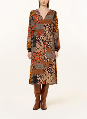 summum woman Kleid , Farbe: DUNKELBRAUN/ ORANGE (Bild 1)