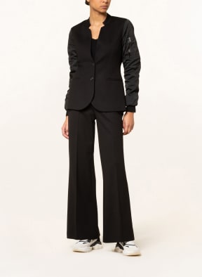 summum woman Blazer im Materialmix, Farbe: SCHWARZ (Bild 1)