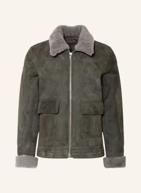 Officine Générale Lambskin jacket JOSH, Color: GRAY (Image 1)