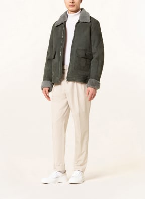 Officine Générale Lambskin jacket JOSH, Color: GRAY (Image 1)