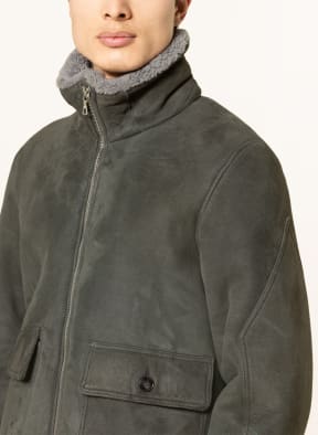 Officine Générale Lambskin jacket JOSH, Color: GRAY (Image 1)