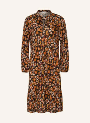 FYNCH-HATTON Dress with ruffles, Color: BLACK/ GREEN/ ORANGE (Image 1)