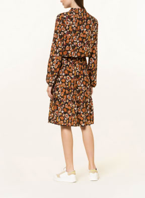 FYNCH-HATTON Dress with ruffles, Color: BLACK/ GREEN/ ORANGE (Image 1)
