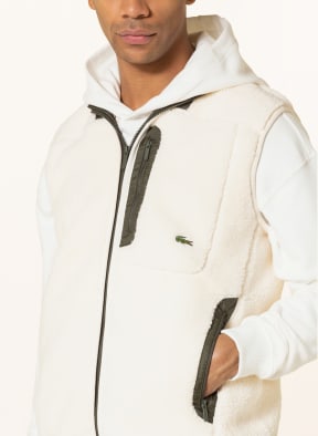 LACOSTE Teddyfell-Weste, Farbe: WEISS (Bild 1)