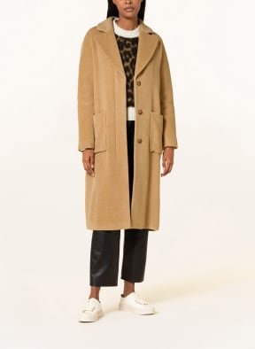 MARC CAIN Mantel mit Alpaka, Farbe: CAMEL (Bild 1)