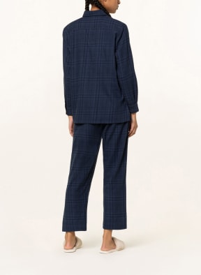 Marc O'Polo Lounge shirt in flannel , Color: DARK BLUE/ BLACK (Image 1)