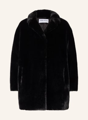 STAND STUDIO Kunstfell-Jacke CAMILLE, Farbe: SCHWARZ (Bild 1)