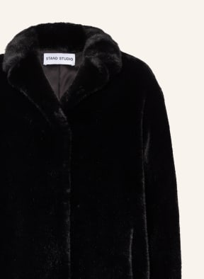STAND STUDIO Kunstfell-Jacke CAMILLE, Farbe: SCHWARZ (Bild 1)