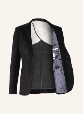 PAUL Suit jacket slim fit in corduroy, Color: BLACK (Image 1)